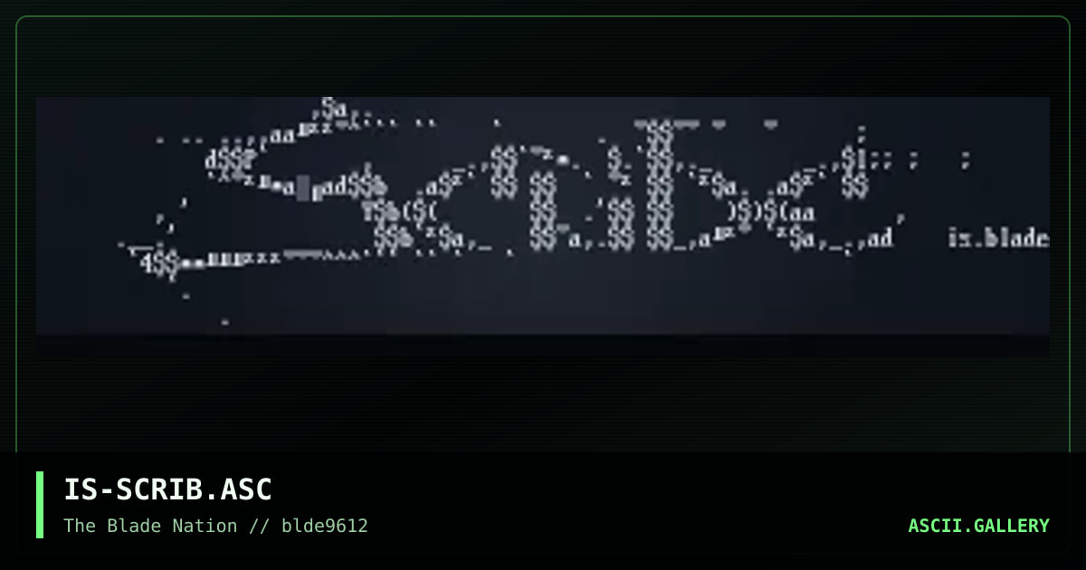 scribe logo, by risu, 1996