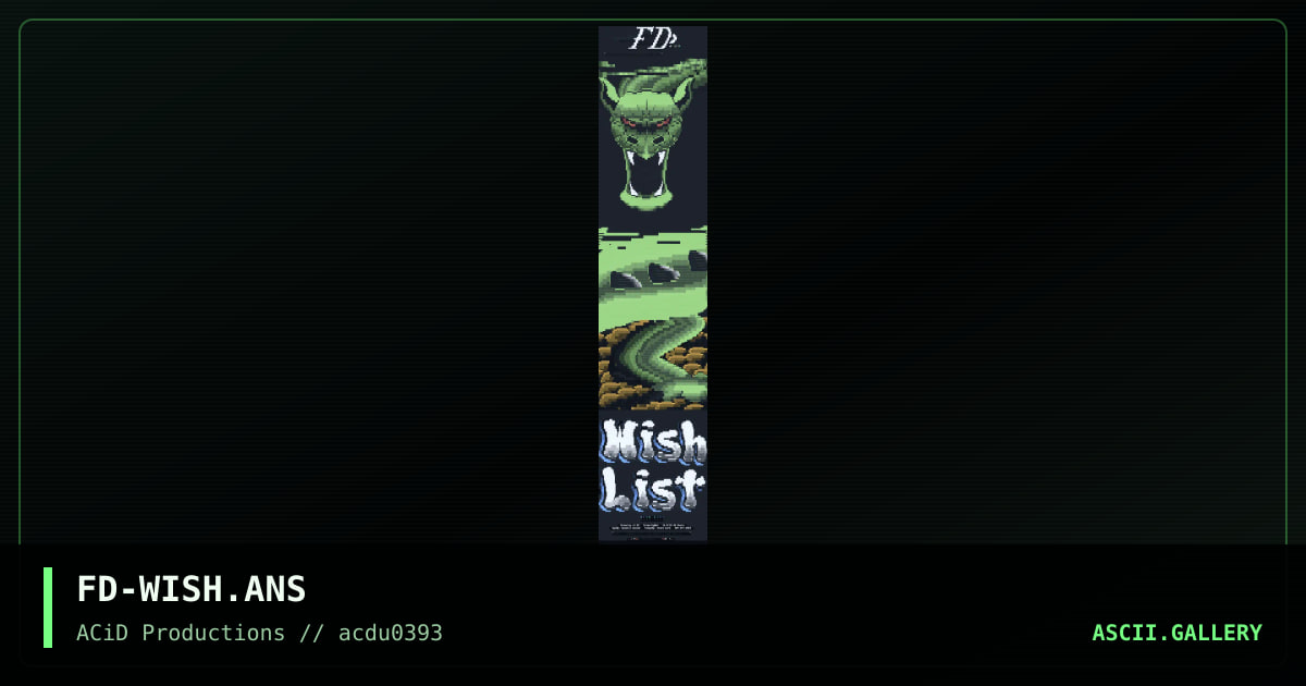 FD-WISH.ANS, by final descendant, 1993