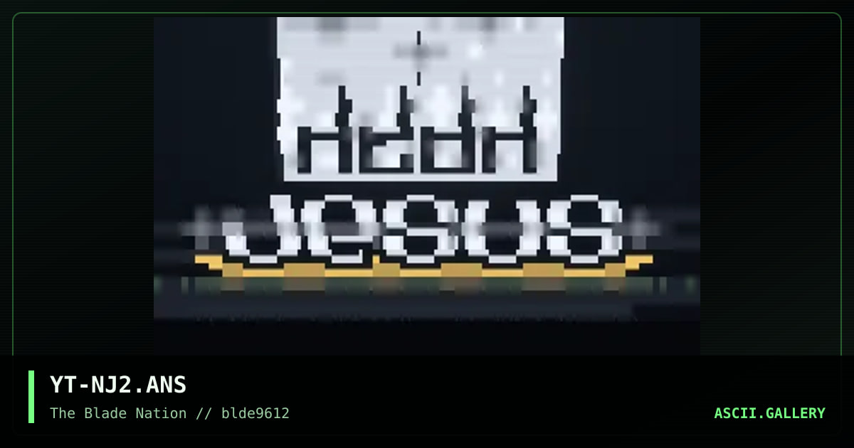 neon jesus, by neophyte, 1996