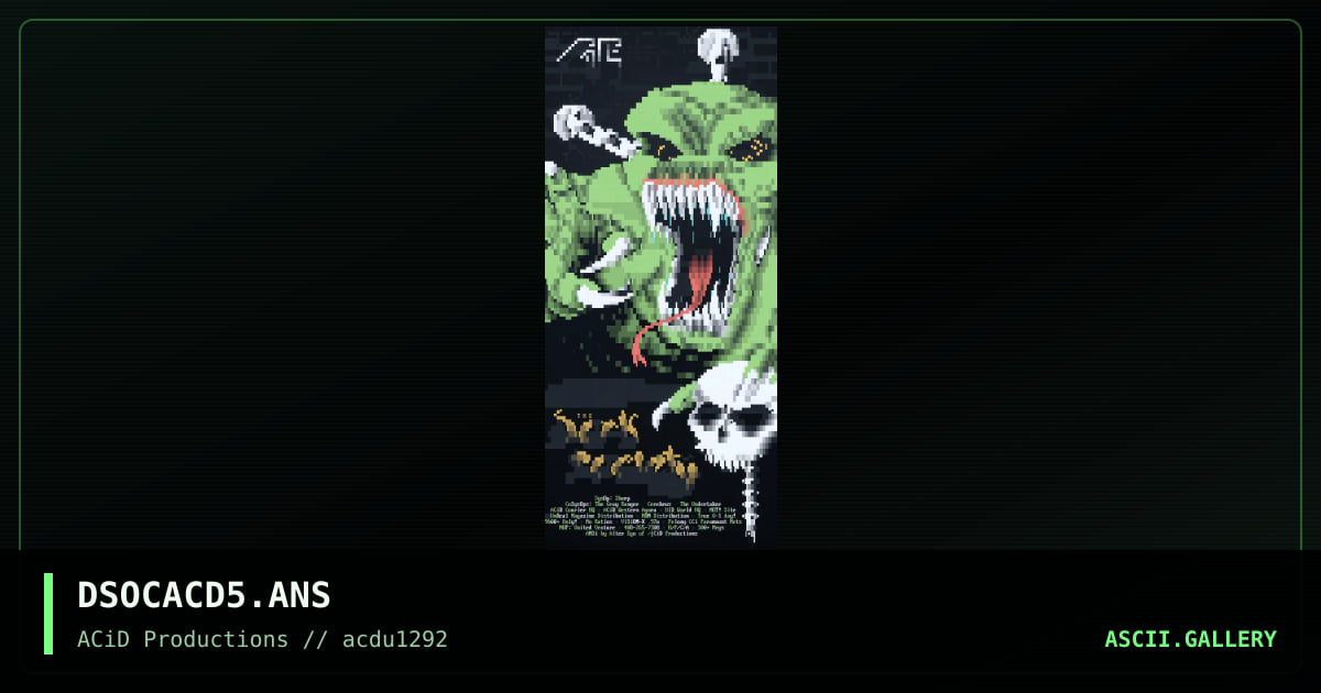 DSOCACD5.ANS, by alter ego, 1992