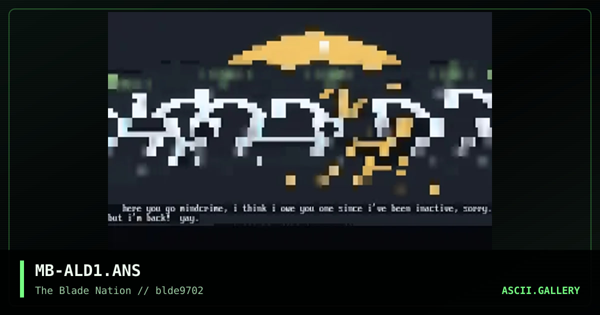 alderAAn! - aStepAboveTheRest, by metallic blood, 1997
