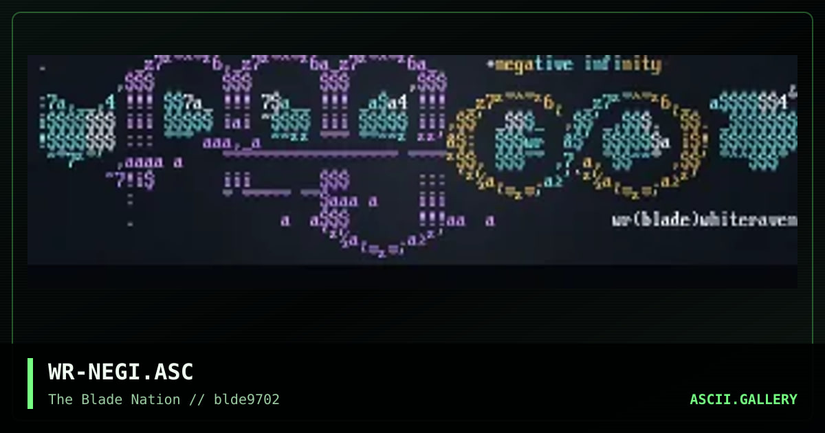 negitive infinity, by whiteraven, 1997