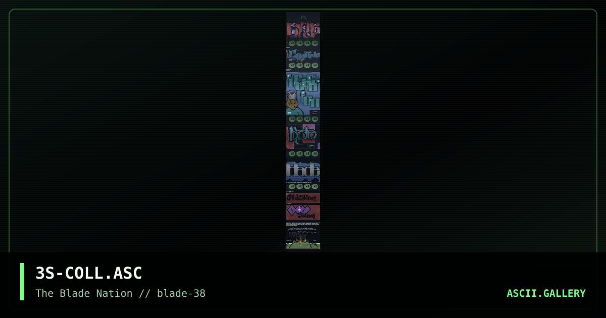 blade ascii broke, by essence, 1997