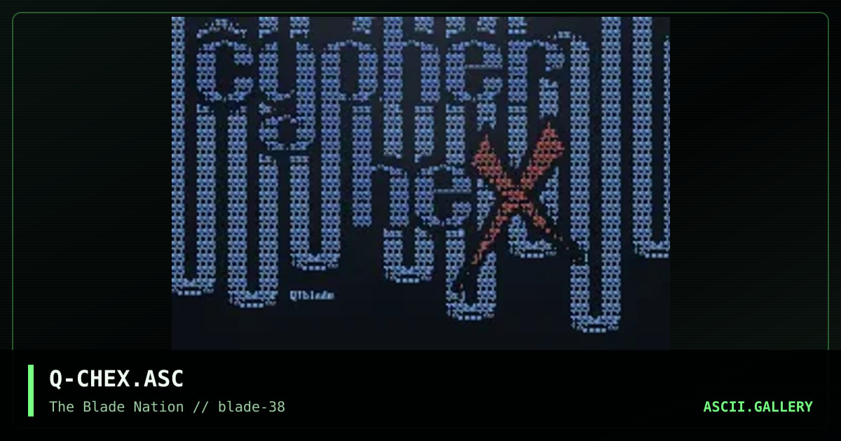 cypher hex, by q blade, 1997
