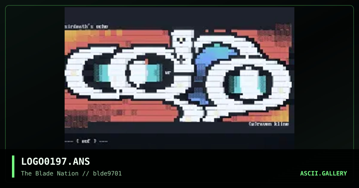 the blade logo collection - 01/97, by unique phreak, grymmjack, risu, lucifer, mass murderer, rebal, whiteraven, 1997