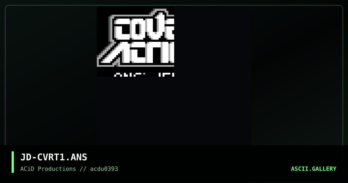 JD-CVRT1.ANS, by jed, 1993