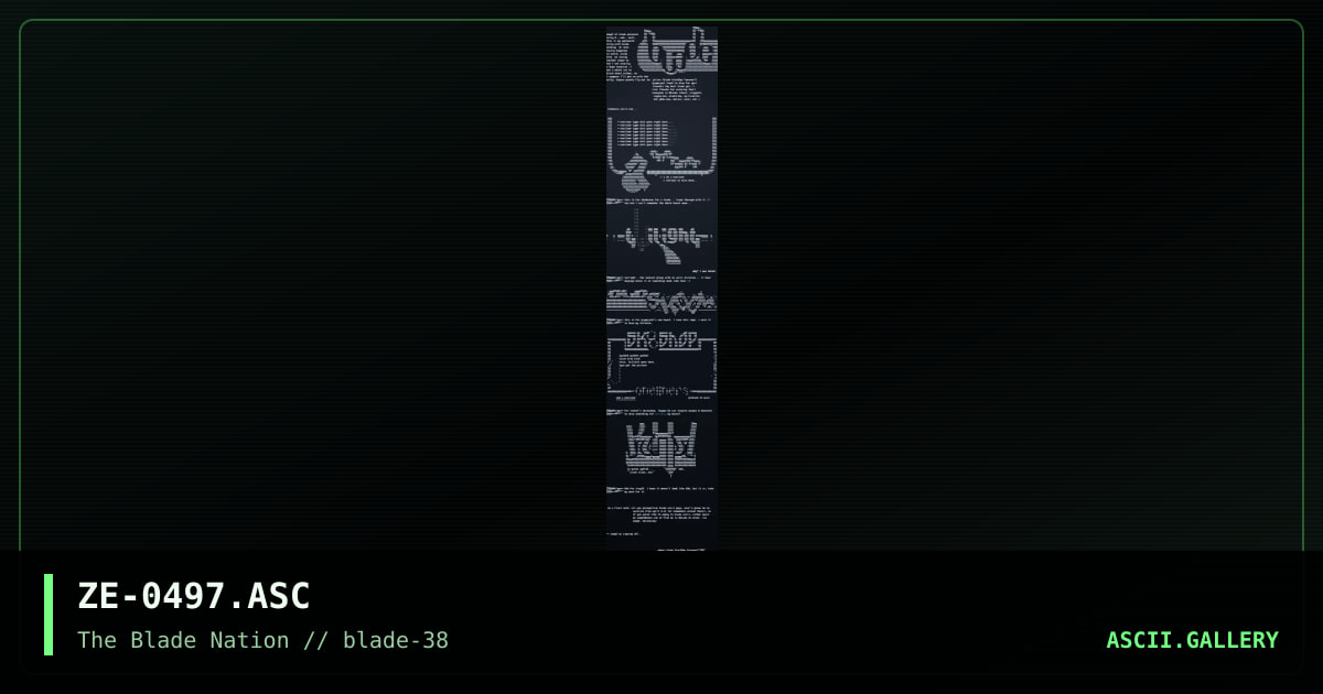 ascii collection, by zempf, 1997