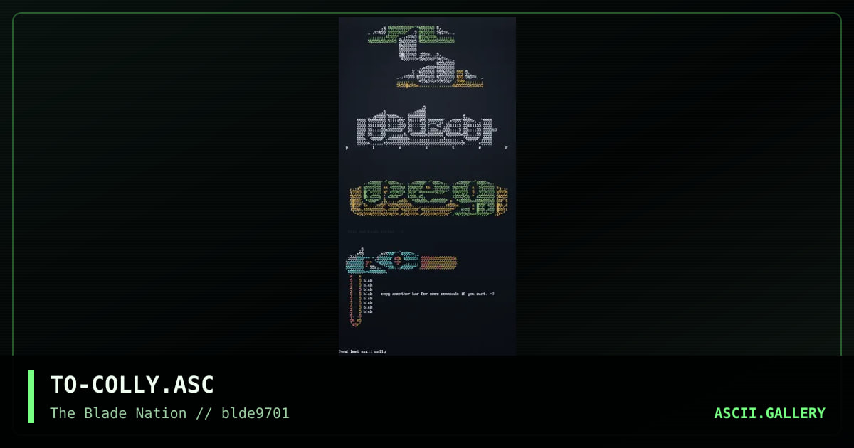 the ascii colly., by torgo, 1997