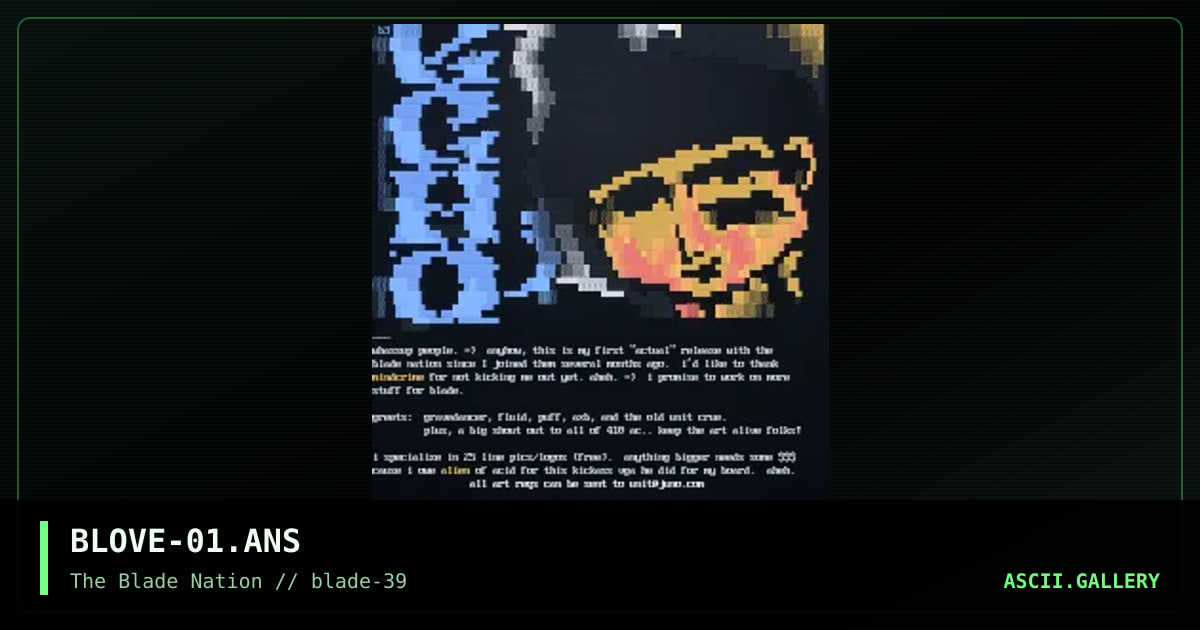 echo, by b love, 1997