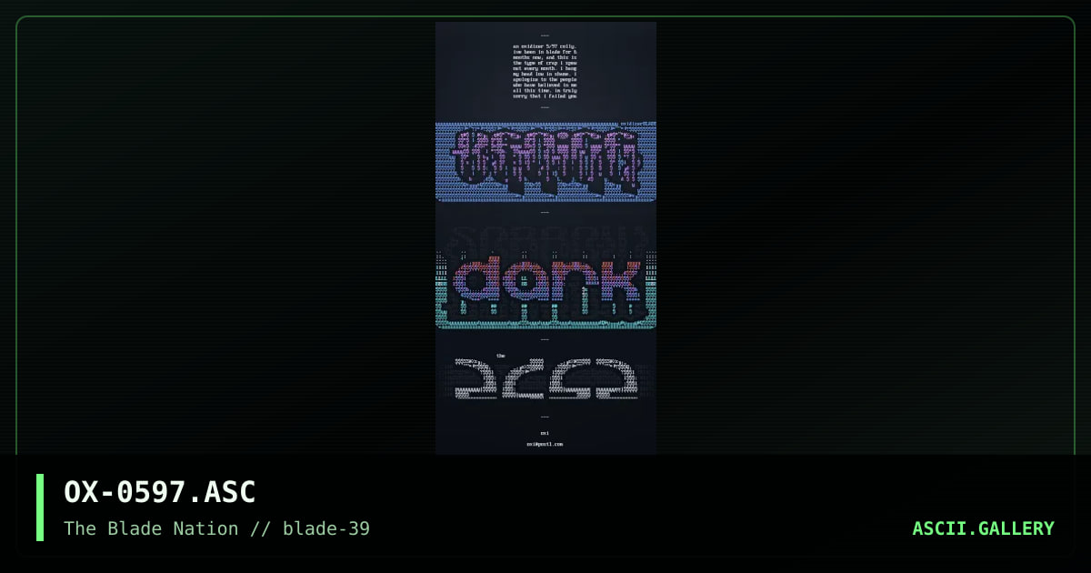 may ascii crap, by oxidizer, 1997
