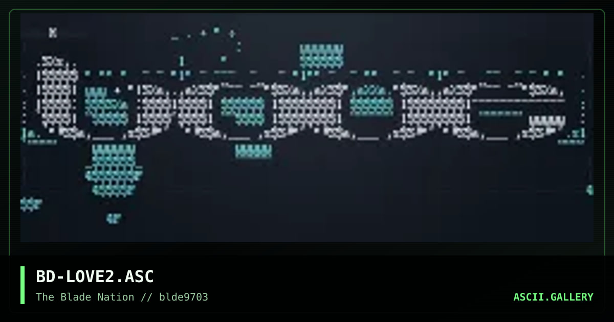 love ascii, by blackdawn, 1997
