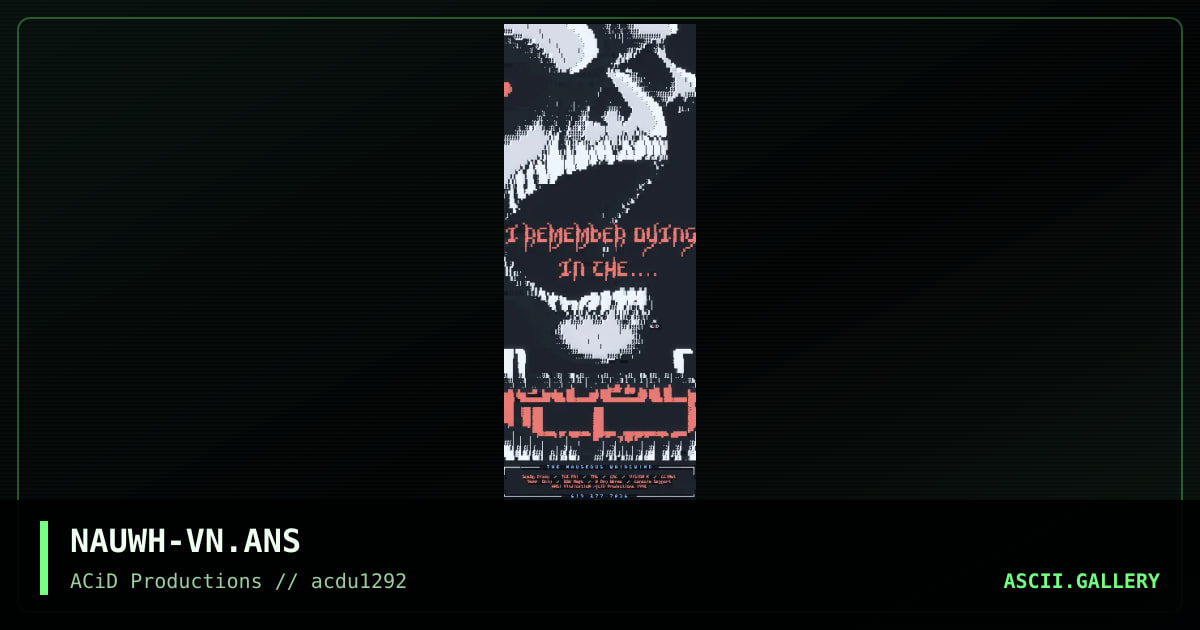 NAUWH-VN.ANS, by vindication, 1992