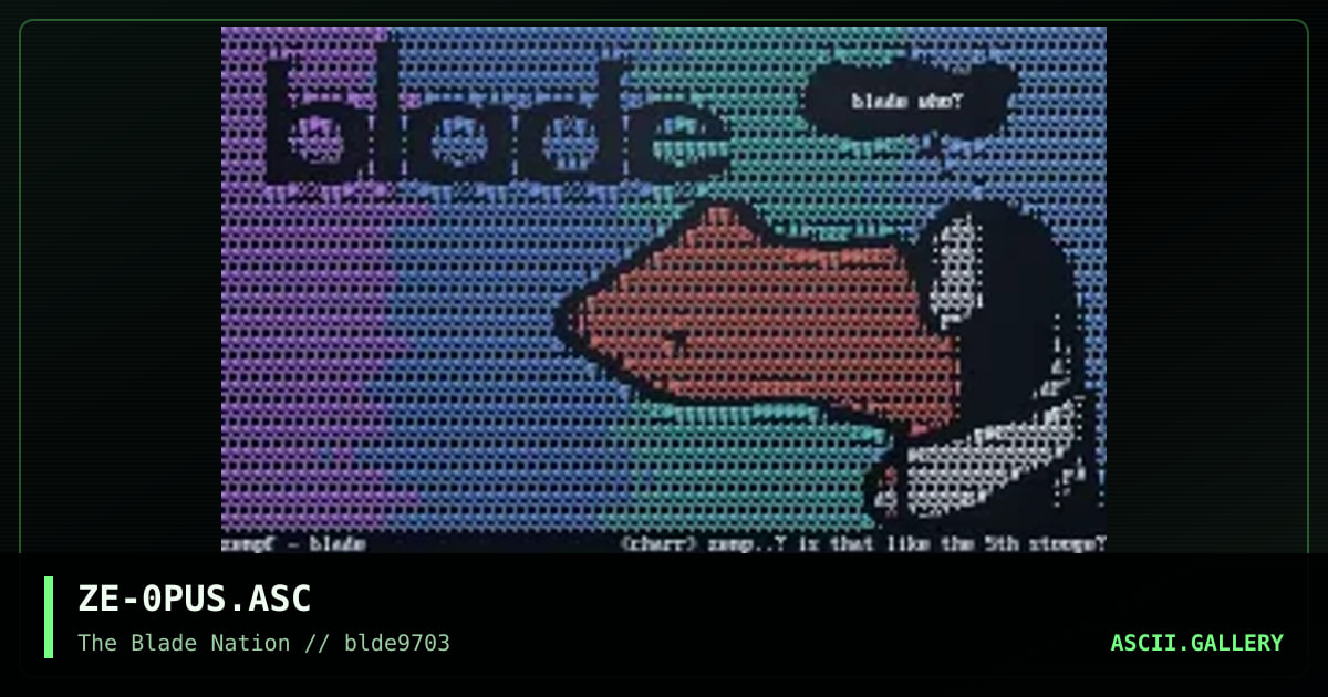 blade owns you., by zempf, 1997