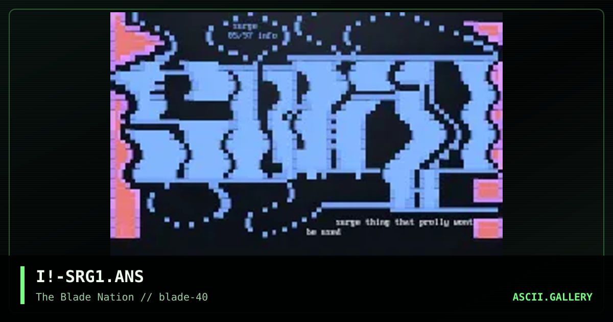 SRG, by internal stalker, 1997