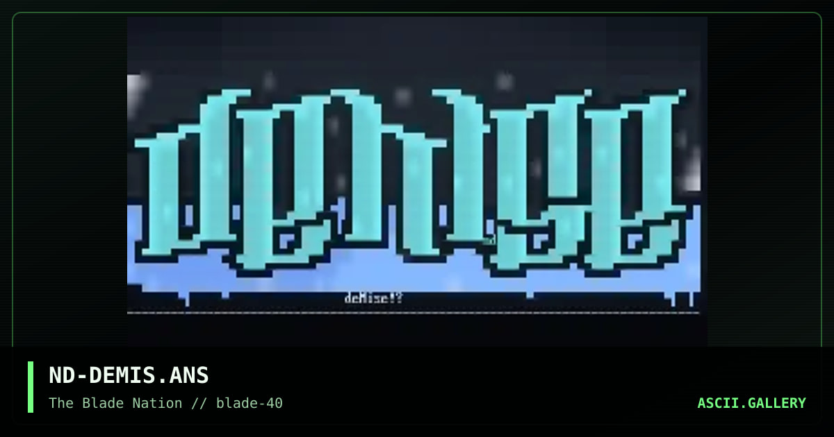 Demis Logo, by napalm death, 1997