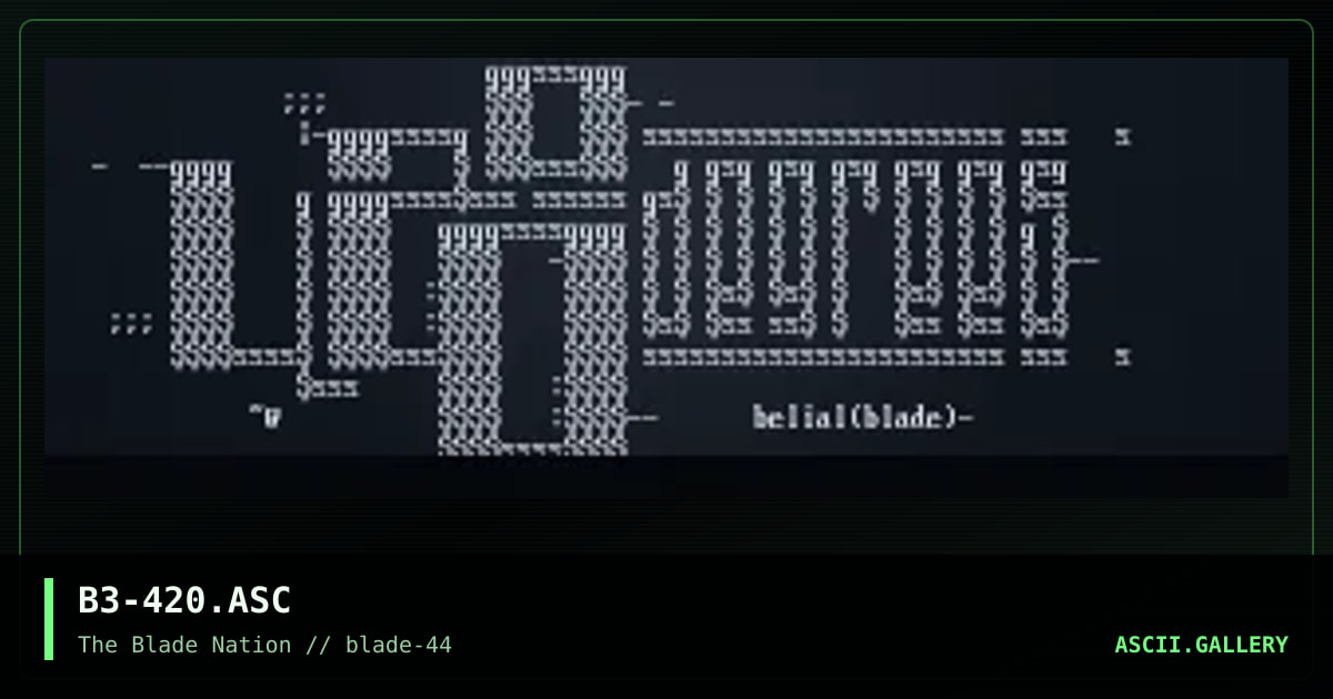 420 degrees, by belial, 1998