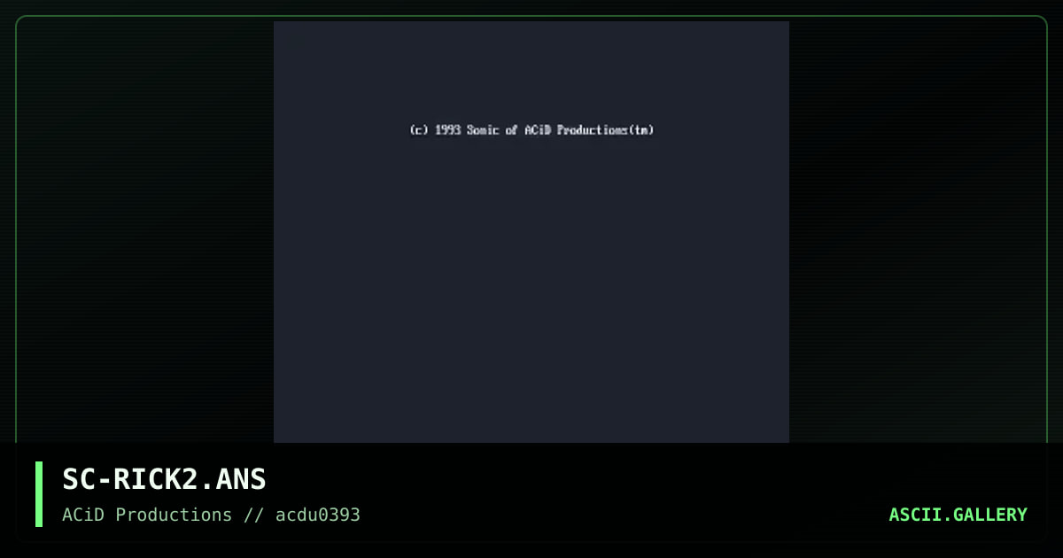 SC-RICK2.ANS, by sonic, 1993