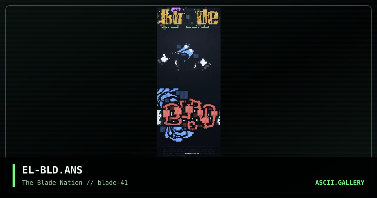 blade colly, by elicit, 1997