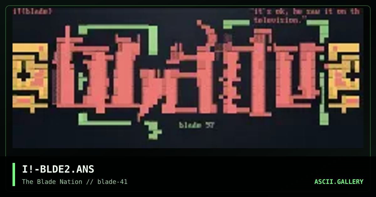 blade, by internal stalker, 1997
