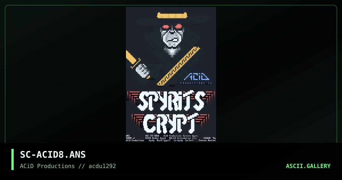 SC-ACID8.ANS, by venom, 1992