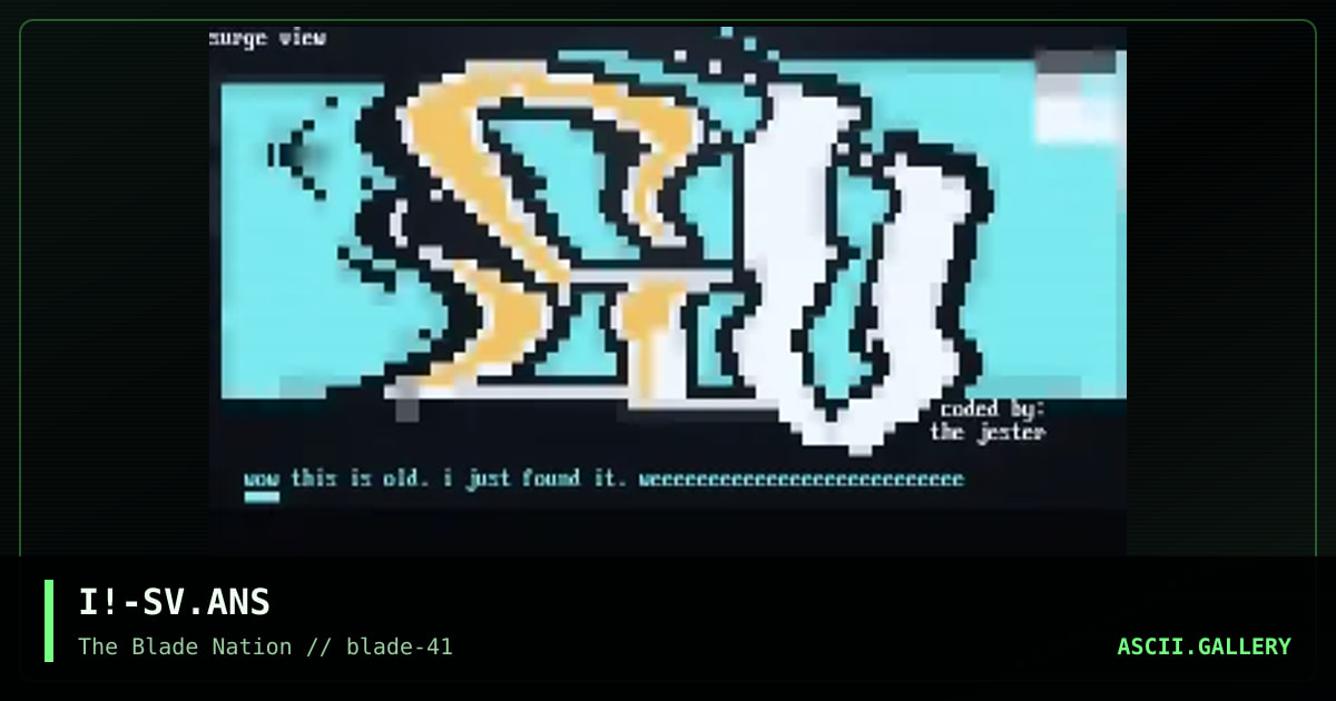 surge view, by internal stalker, 1997