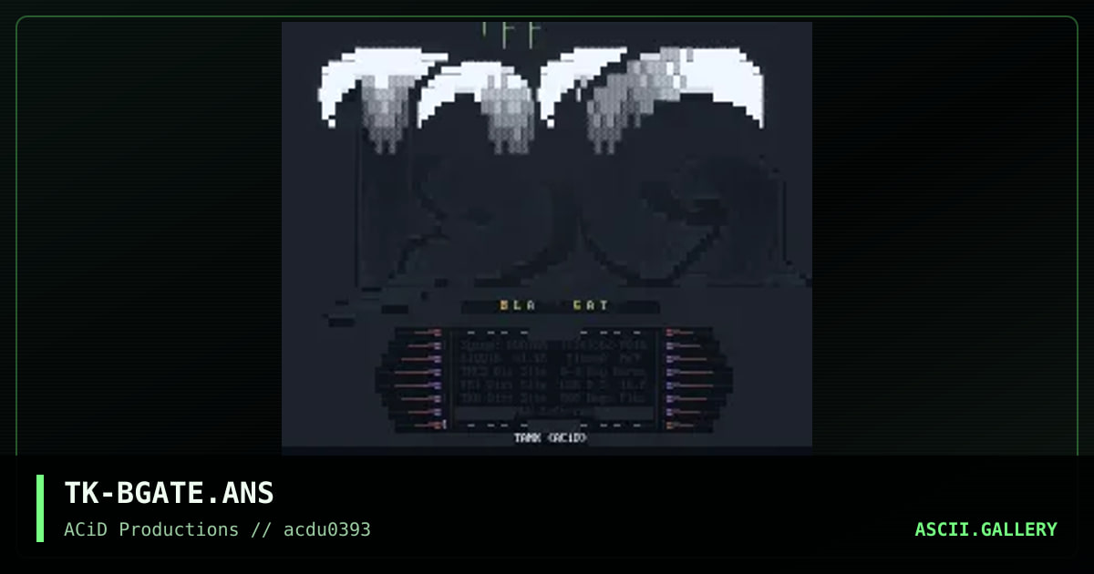 TK-BGATE.ANS, by tank, 1993