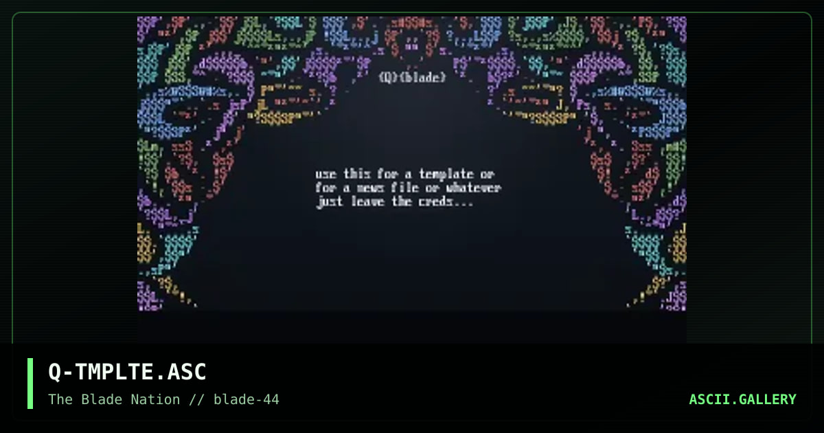 menu template, by q blade, 1998