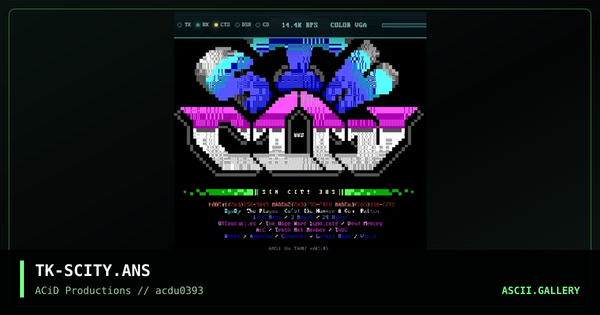 TK-SCITY.ANS, by tank, 1993