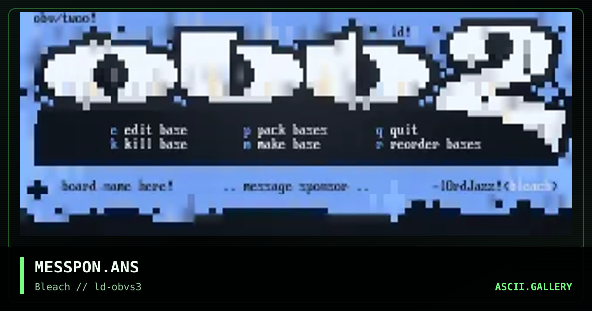 MESSPON.ANS, by lord jazz, 1995