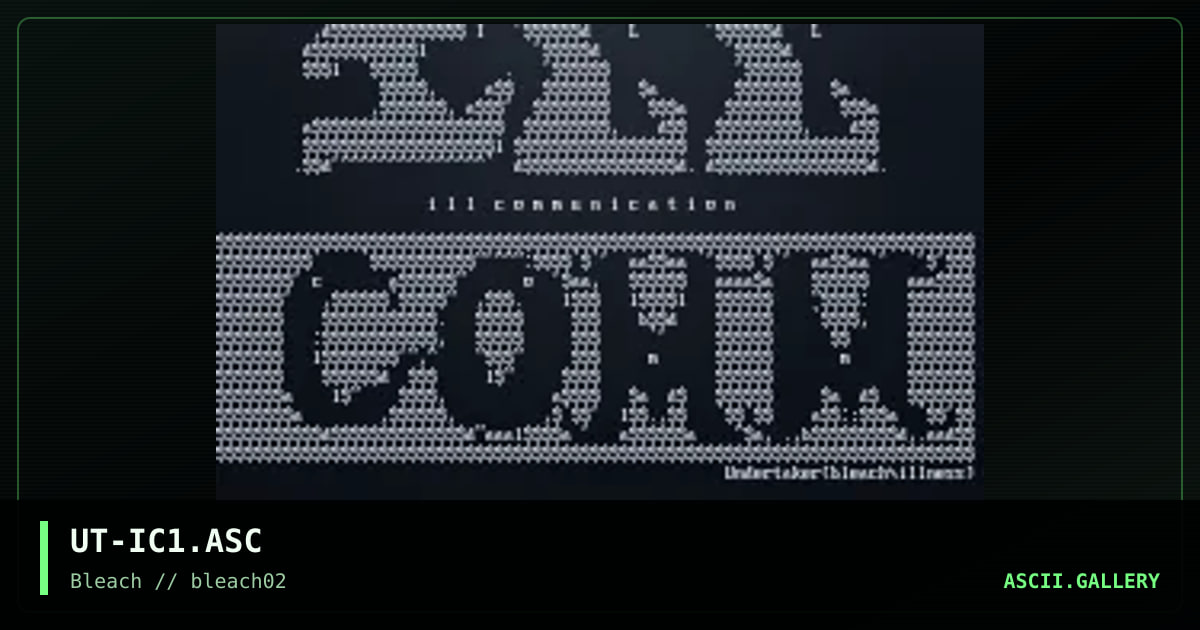 Ill Communication, by undertaker, 1995