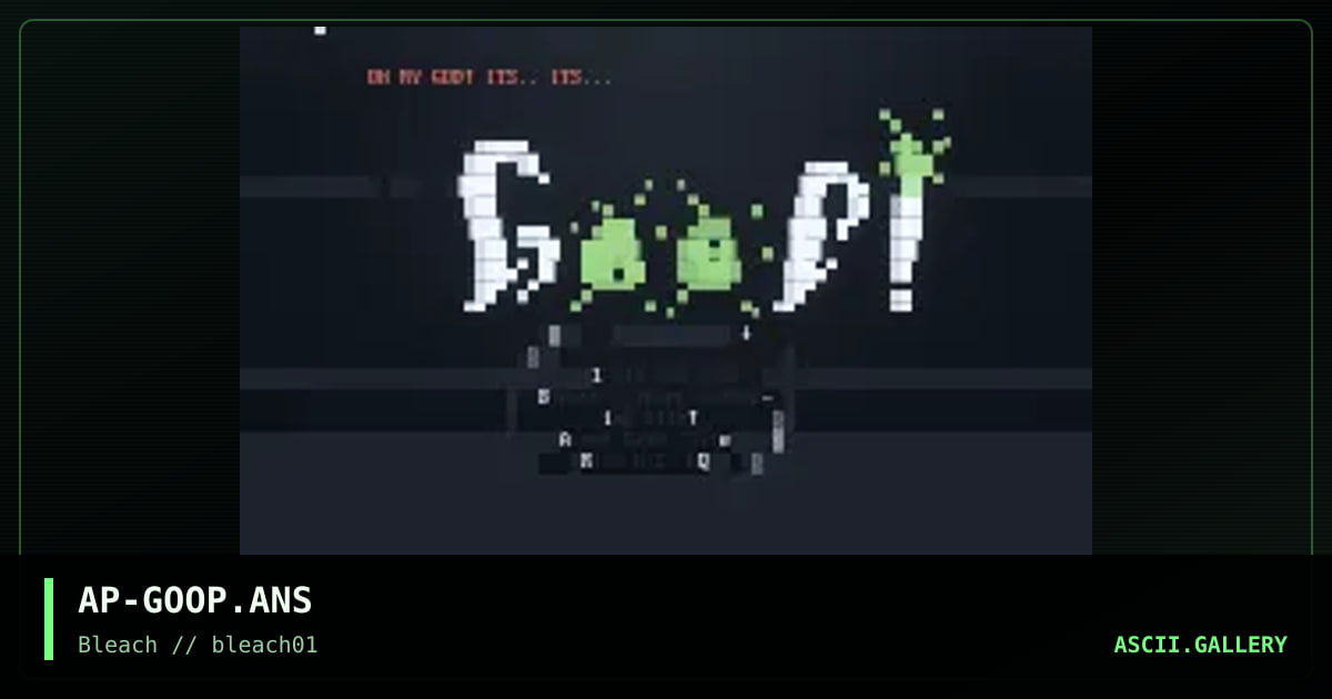 gOop!, by apocalypse, 1995