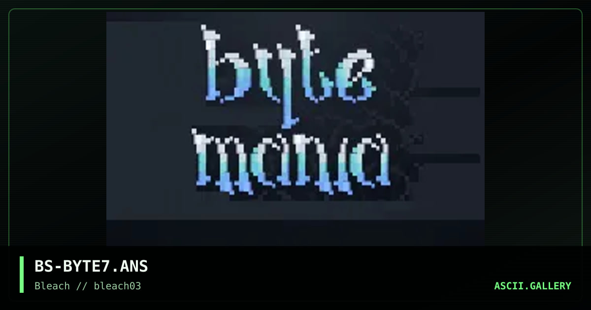 bytemania!, by burps, 1995