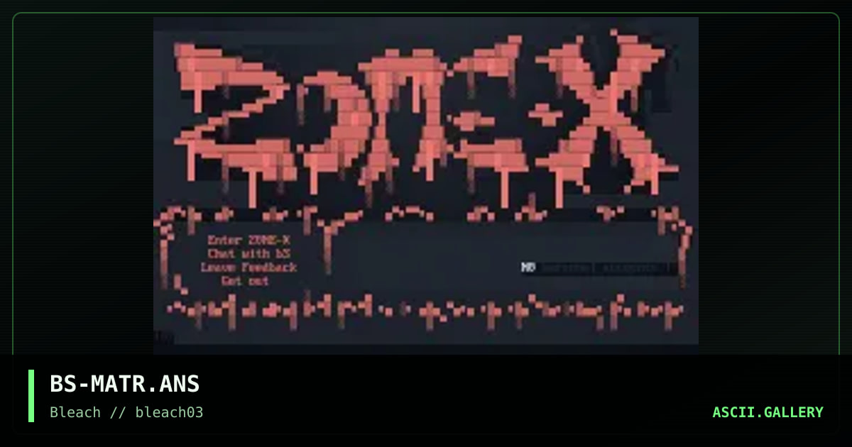 ZoneX2, by burps, 1995