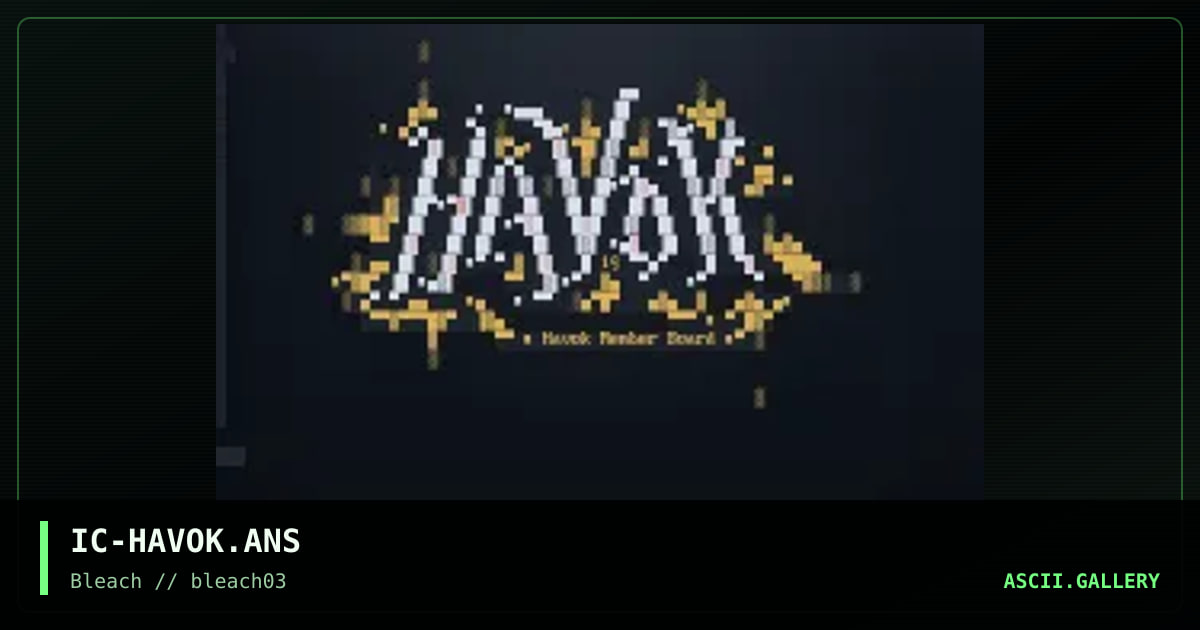 Havok Logo, by inner chaos, 1995