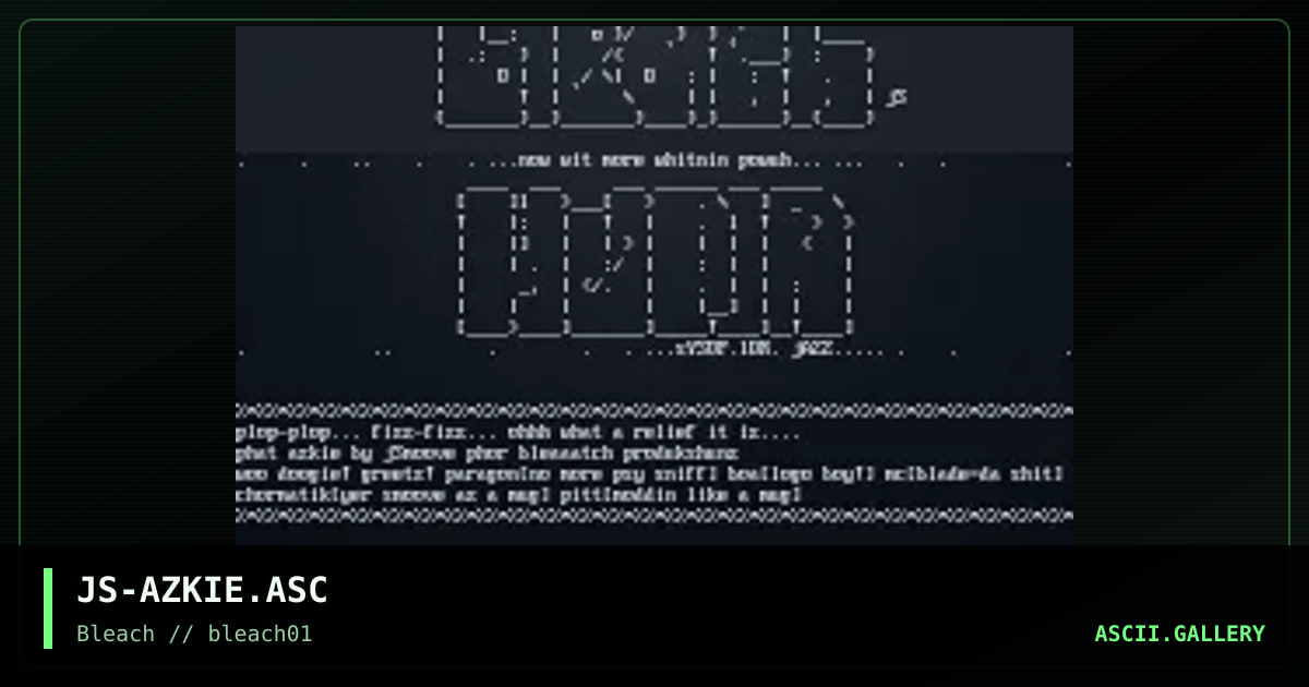 ascii logos, by jsmoove, 1995