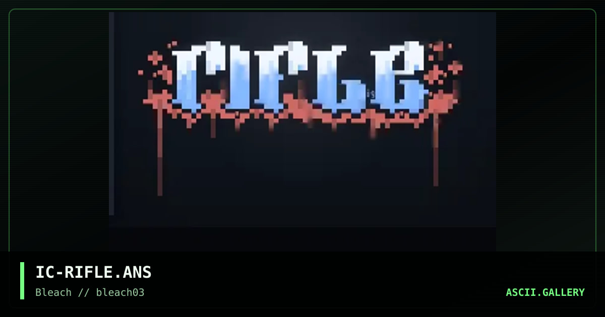 rifle logo, by inner chaos, 1995