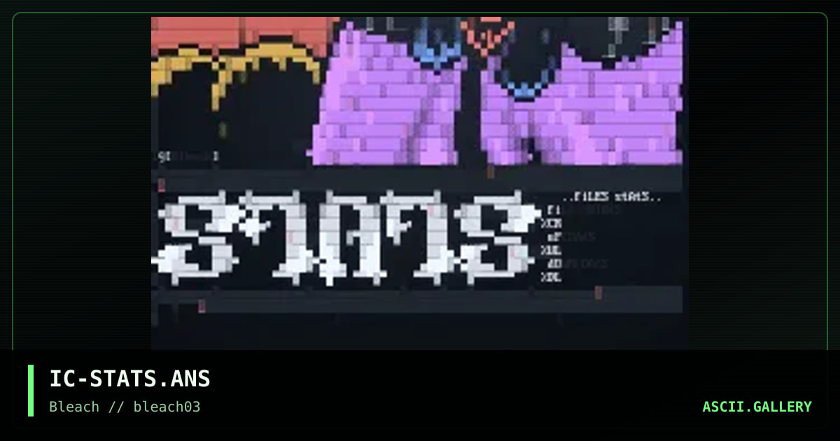 Stats screen, by inner chaos, 1995