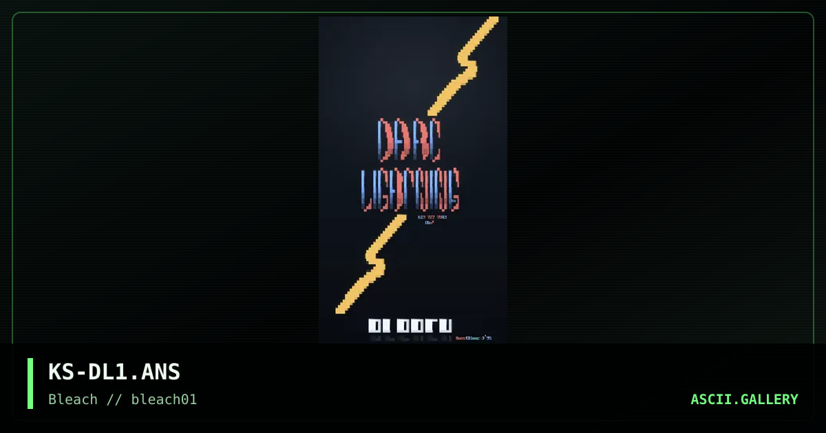 Darc Lightning, by kaos, 1995