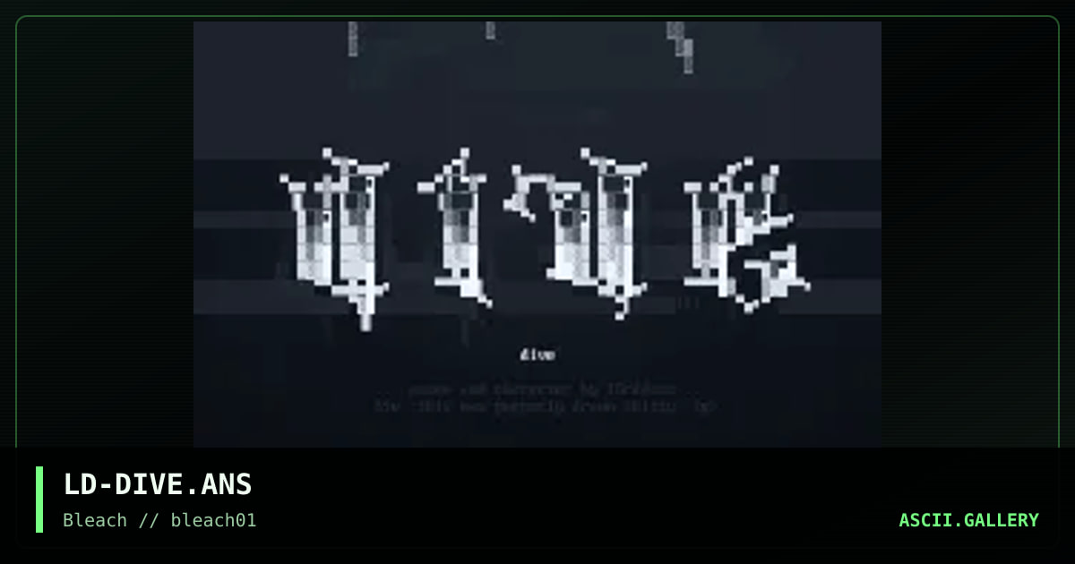 'dive' promo., by lord jazz, 1995