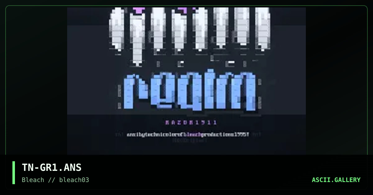 God's Realm: RAZOR1911, by technicolor, 1995