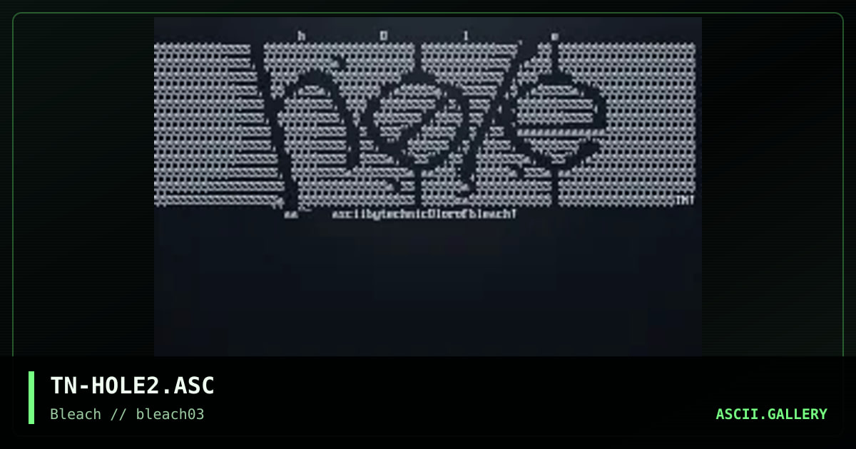 Hole(2), by technicolor, 1995