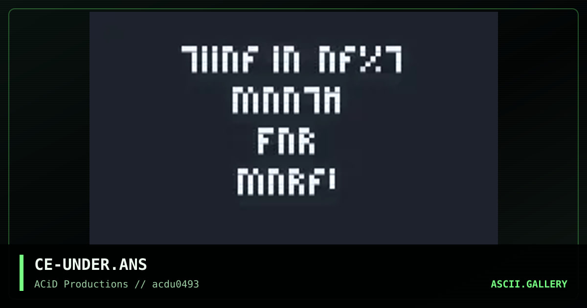 CE-UNDER.ANS, by cerebrus, 1993