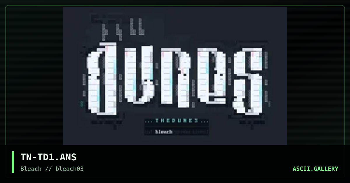 The Dunes, by technicolor, 1995