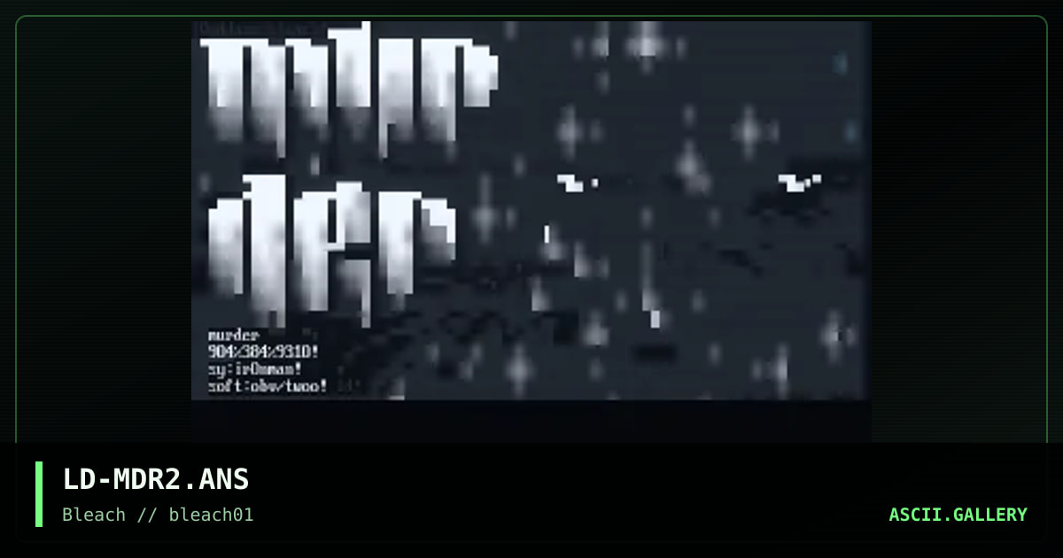 mUrder!, by lord jazz, 1995