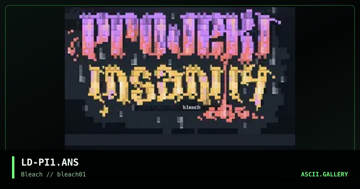 prOjeky insanity!, by lord jazz, 1995
