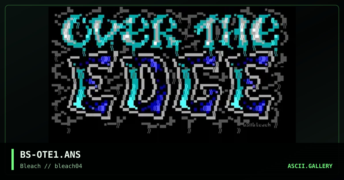 over the edge, by burps, 1995