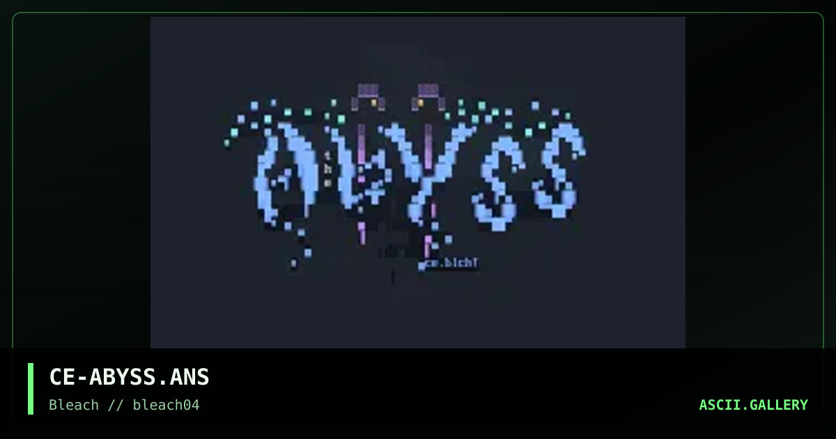 The Abyss, by celestian, 1995