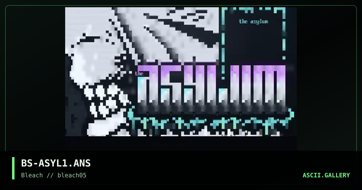 The Asylum, by burps, 1995