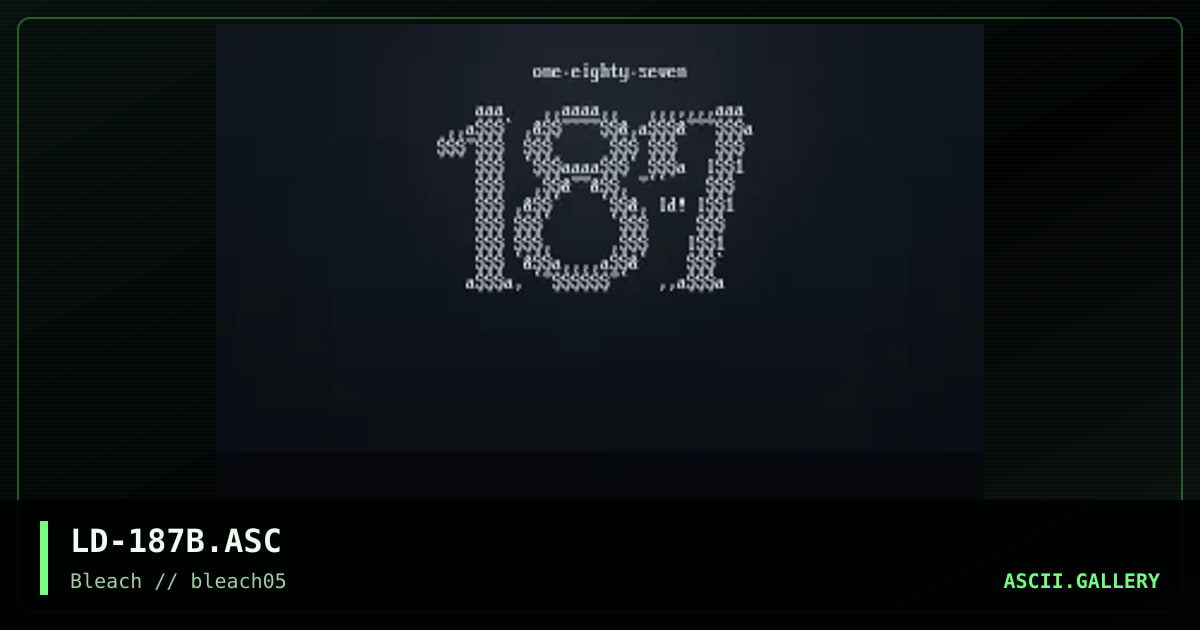1(eighty)7, by lord jazz, 1995