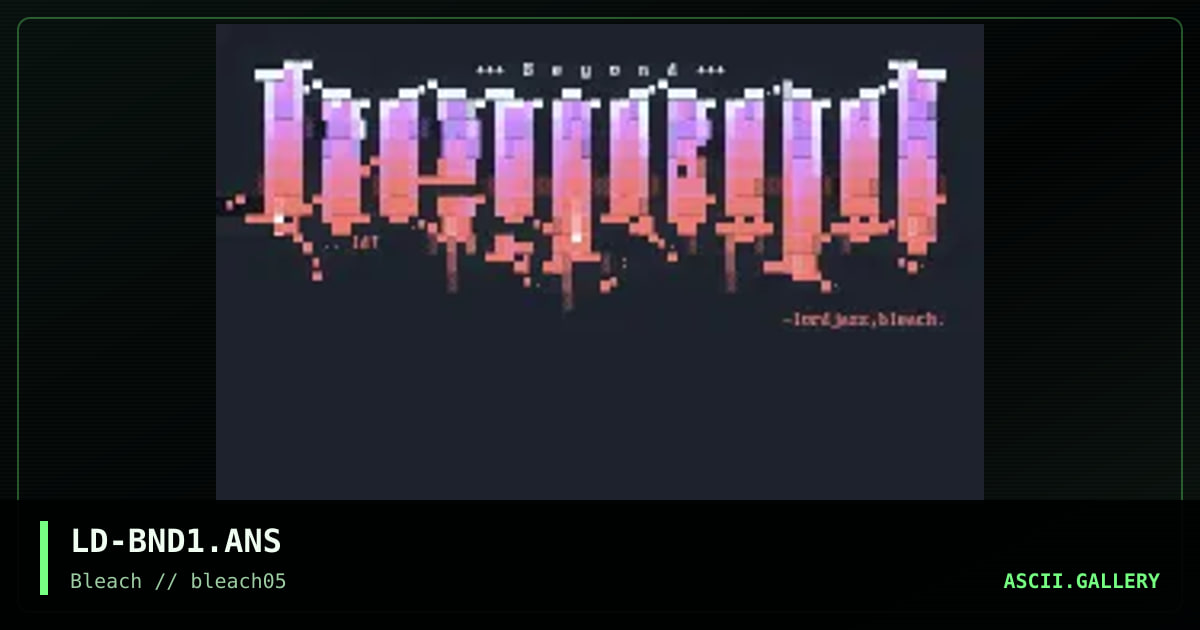 Beyond, by lord jazz, 1995